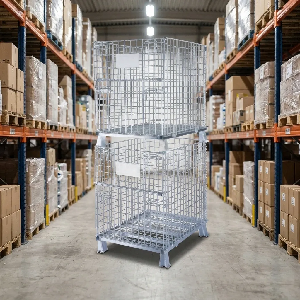 Rolling Storage Basket Locking Storage Cage (LPT-24904) photo 3