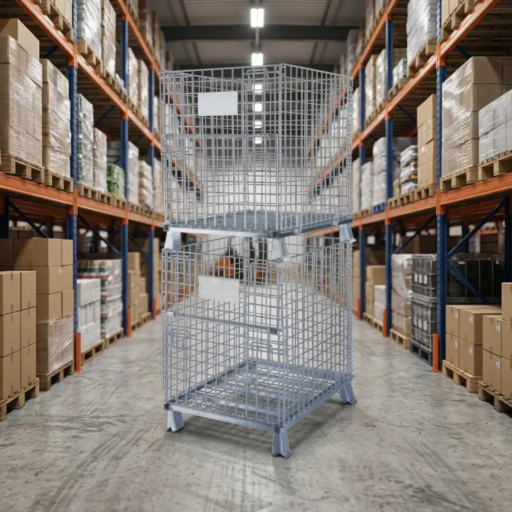 Rolling Storage Basket Locking Storage Cage (LPT-24904) photo 4