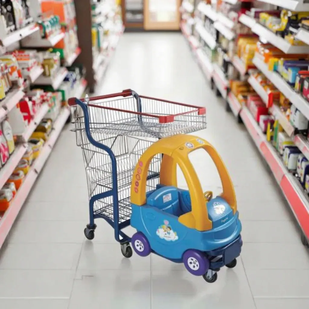 Shopping Mall Kids Shopping Trolley with Toy photo 5