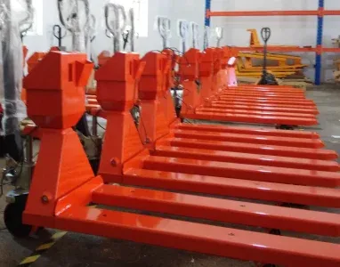 2ton 2000 kg PU Wheel Pedestrian Hand Pallet Truck photo 4