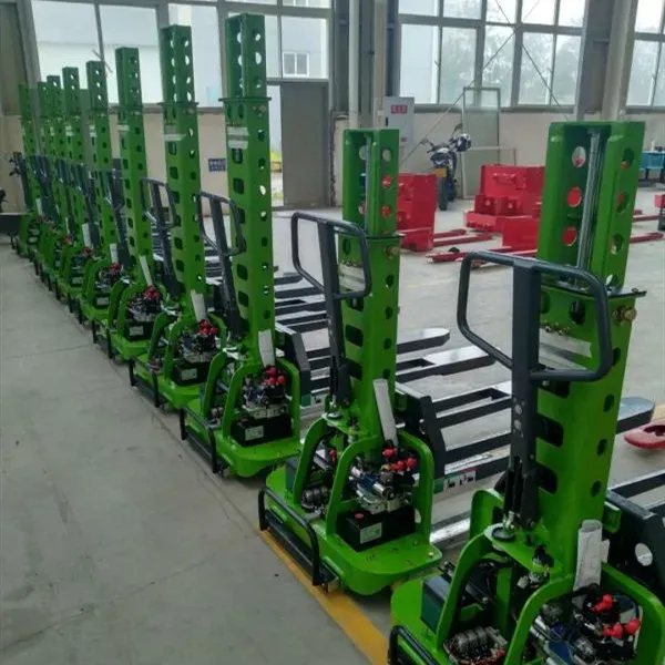 500 kg 1000mm 1300mm Semi Electric Self Loading Pallet Lift photo 6