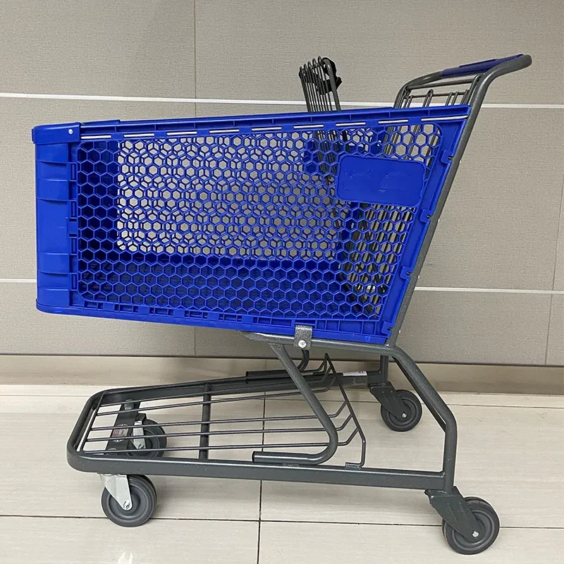 American Style Plastic Supermarket Shopping Trolley photo 3