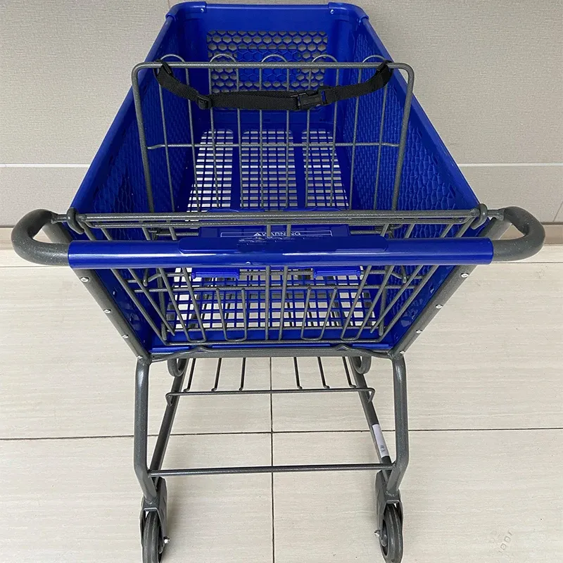 American Style Plastic Supermarket Shopping Trolley photo 5