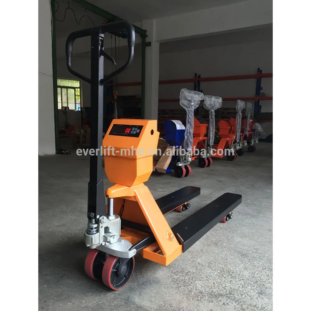 Forklift 2 Ton Powered Pallet Truck Scale CE&ISO detail 1