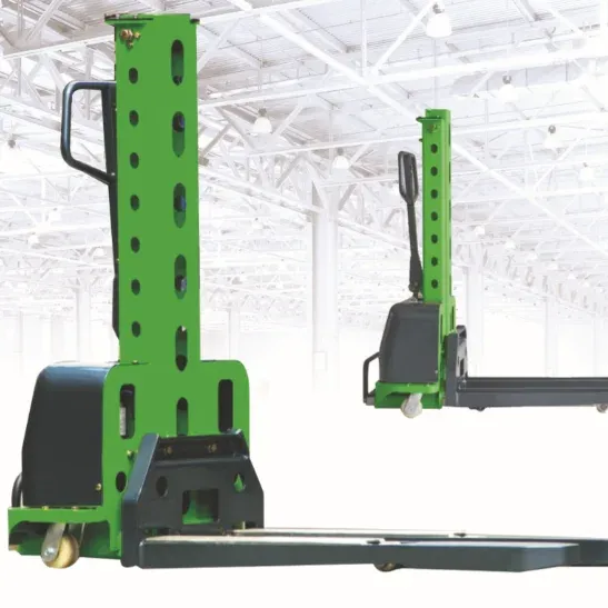 ELES-05C Portable Mini Forklift Electric Stacker 0.5Ton 1Ton photo 1