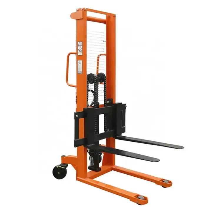 1 T/3 t Hand Stacker Single Mast Manual Stacker 1.6m Lift photo 3