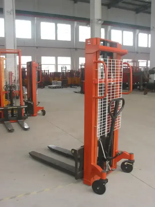 1 T/3 t Hand Stacker Single Mast Manual Stacker 1.6m Lift photo 6