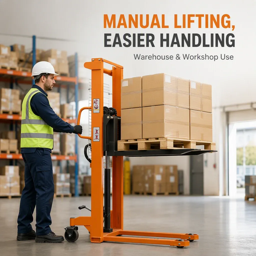 1 Ton Manual Pallet Forklift 1.6 Meter Hand Hydraulic detail 1