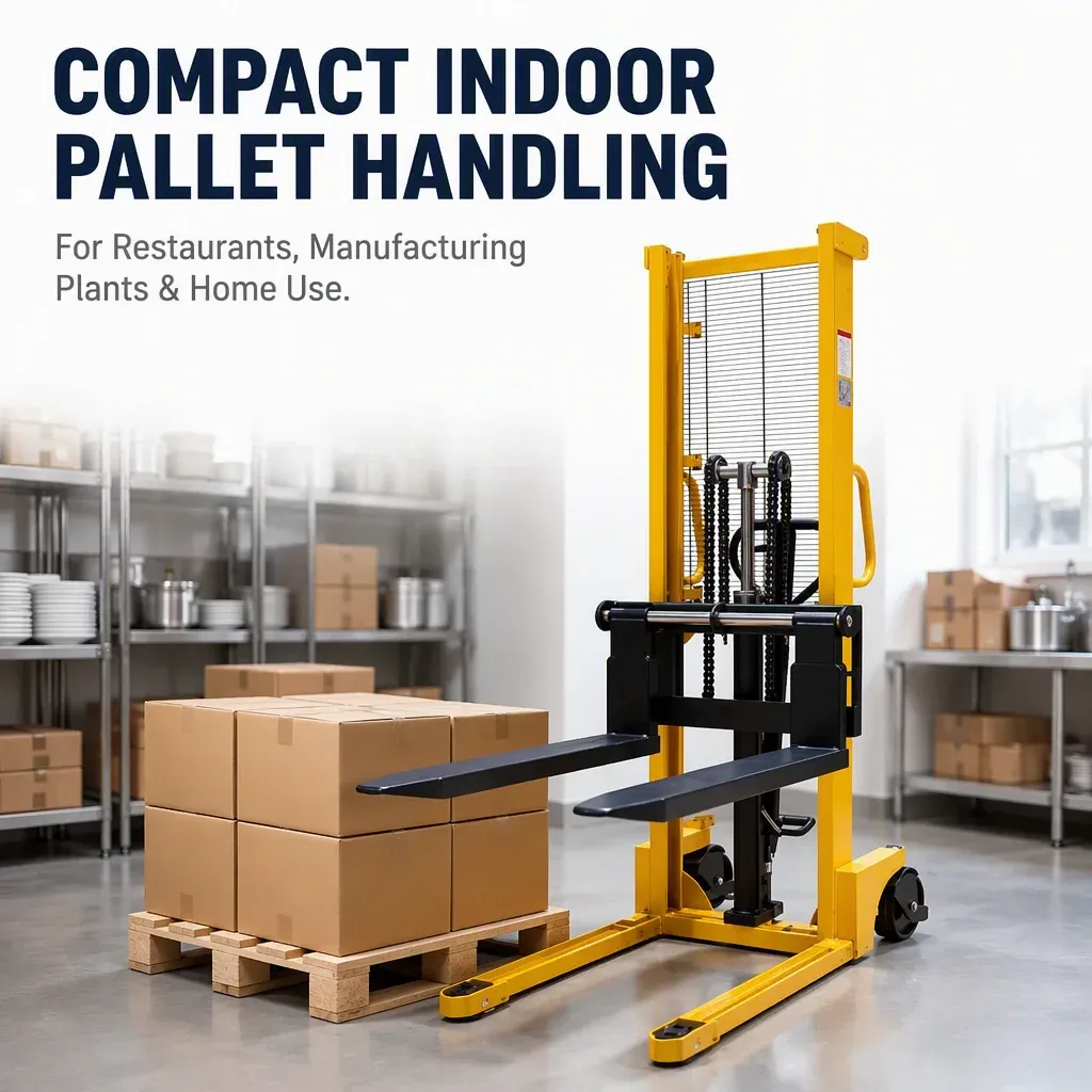 1 Ton Manual Pallet Forklift 1.6 Meter Hand Hydraulic detail 2