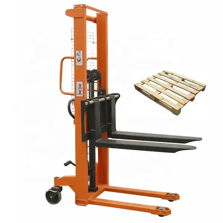 1 Ton Manual Pallet Forklift 1.6 Meter Hand Hydraulic photo 1