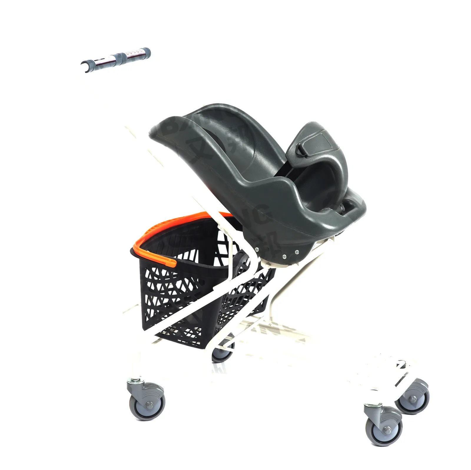 Supermarket Shopping Trolley With Newborn Baby Seat photo 2