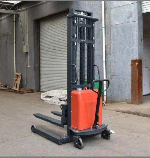 Semi -Electric Pallet Stacker Capacity 1000 to 1500 kg detail 6
