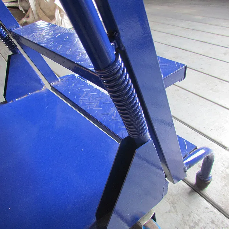 Supermarket 3-Step Steel Platform Ladder Trolley detail 2