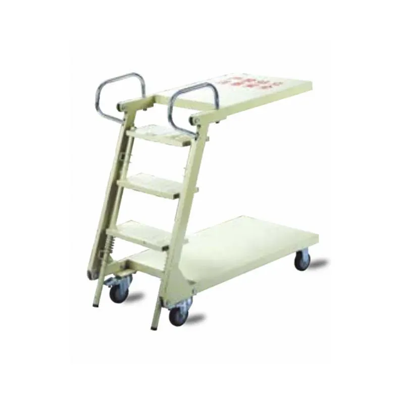 Warehouse Safety Anti Slip Steps Carbon Warehouse Logistics Folding Platform Ladder Truck photo 3