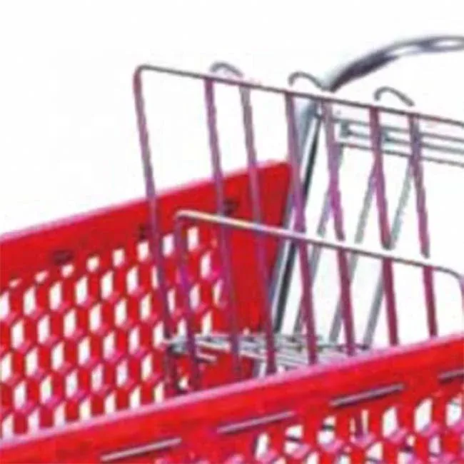 American Style Red Plastic 100L Supermarket Shopping Trolleys photo 4