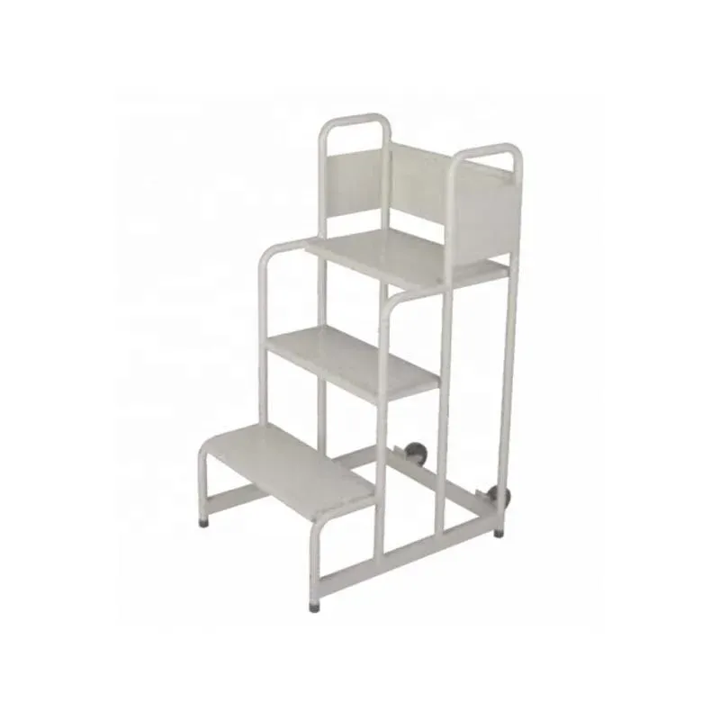 Warehouse Climbing 2 Wheeled Movable Large Steel Platform Ladder Truck photo 4