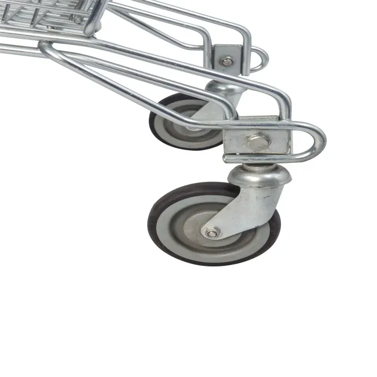 Heavy Duty 80L Metal Supermarket Cargo Trolley With 4 detail 5