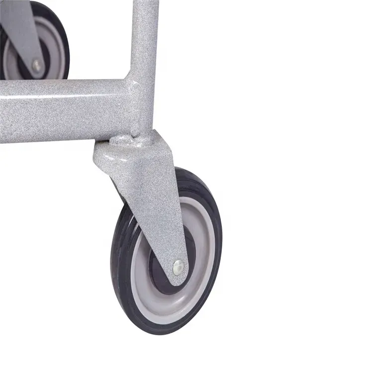 Heavy Duty 80L Metal Supermarket Cargo Trolley With 4 photo 4