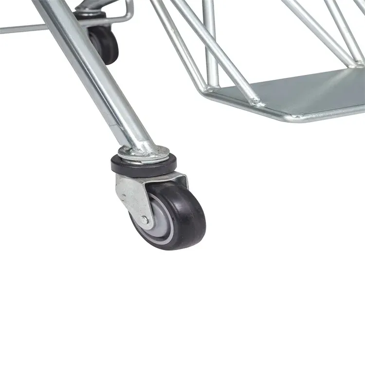 Large-Capacity 125L Zinc Plated Supermarket Trolleys detail 4