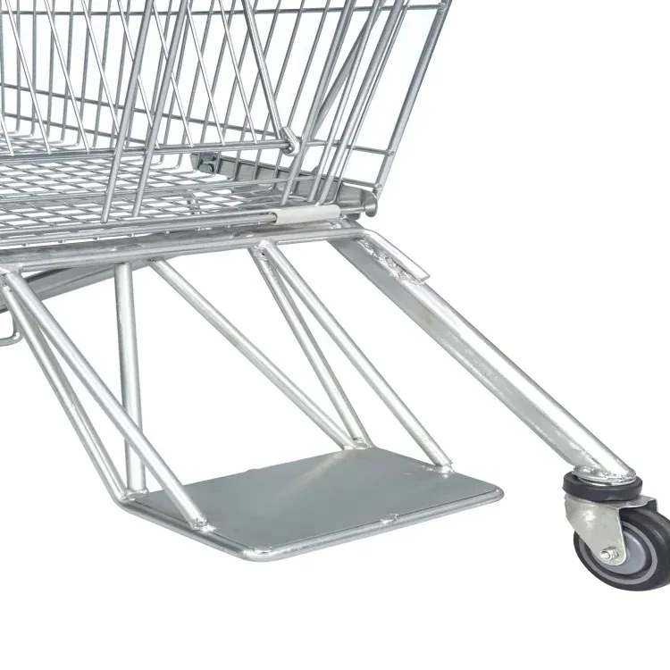 Large-Capacity 125L Zinc Plated Supermarket Trolleys detail 5