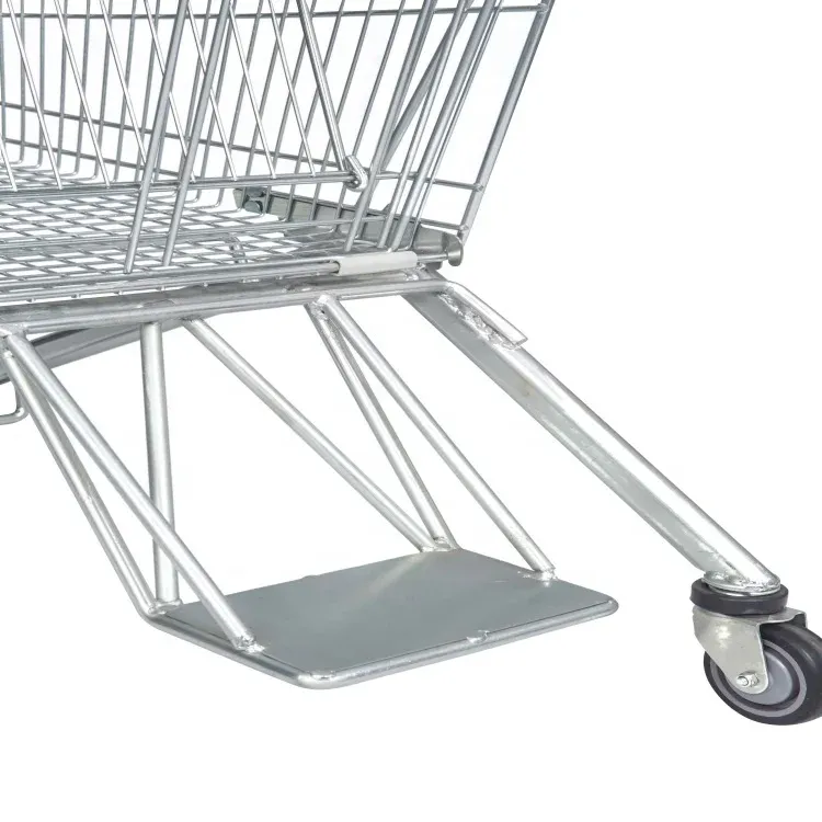 Large-Capacity 125L Zinc Plated Supermarket Trolleys photo 4
