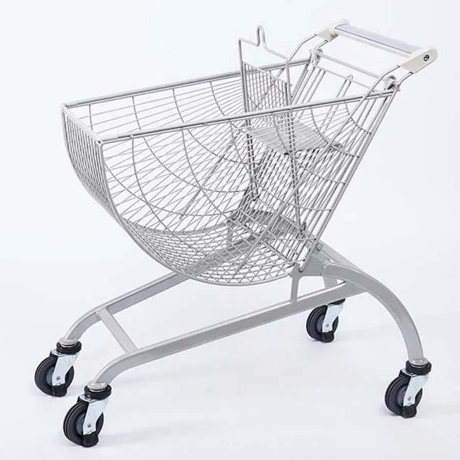 80 L Zinc Basket Mini Shopping Hand Trolley photo 2