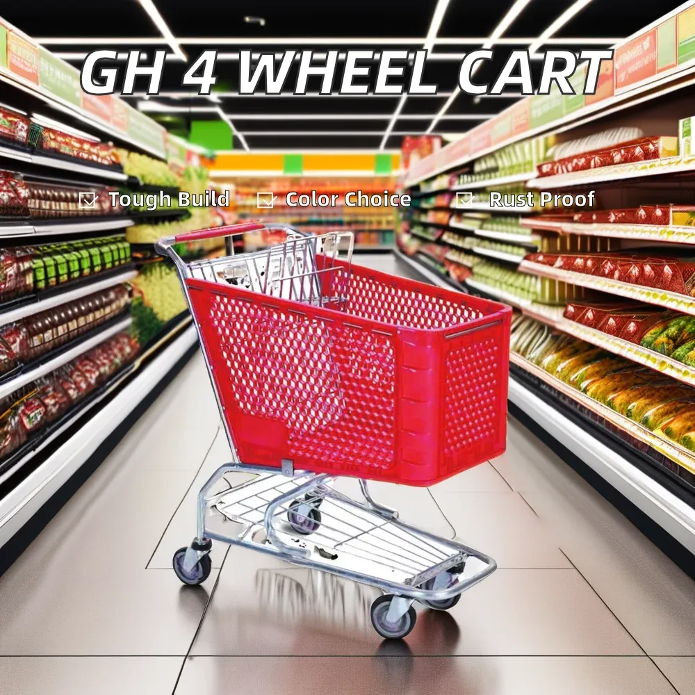 Supermarket Folding Shopping Trolley Waterproof photo 6