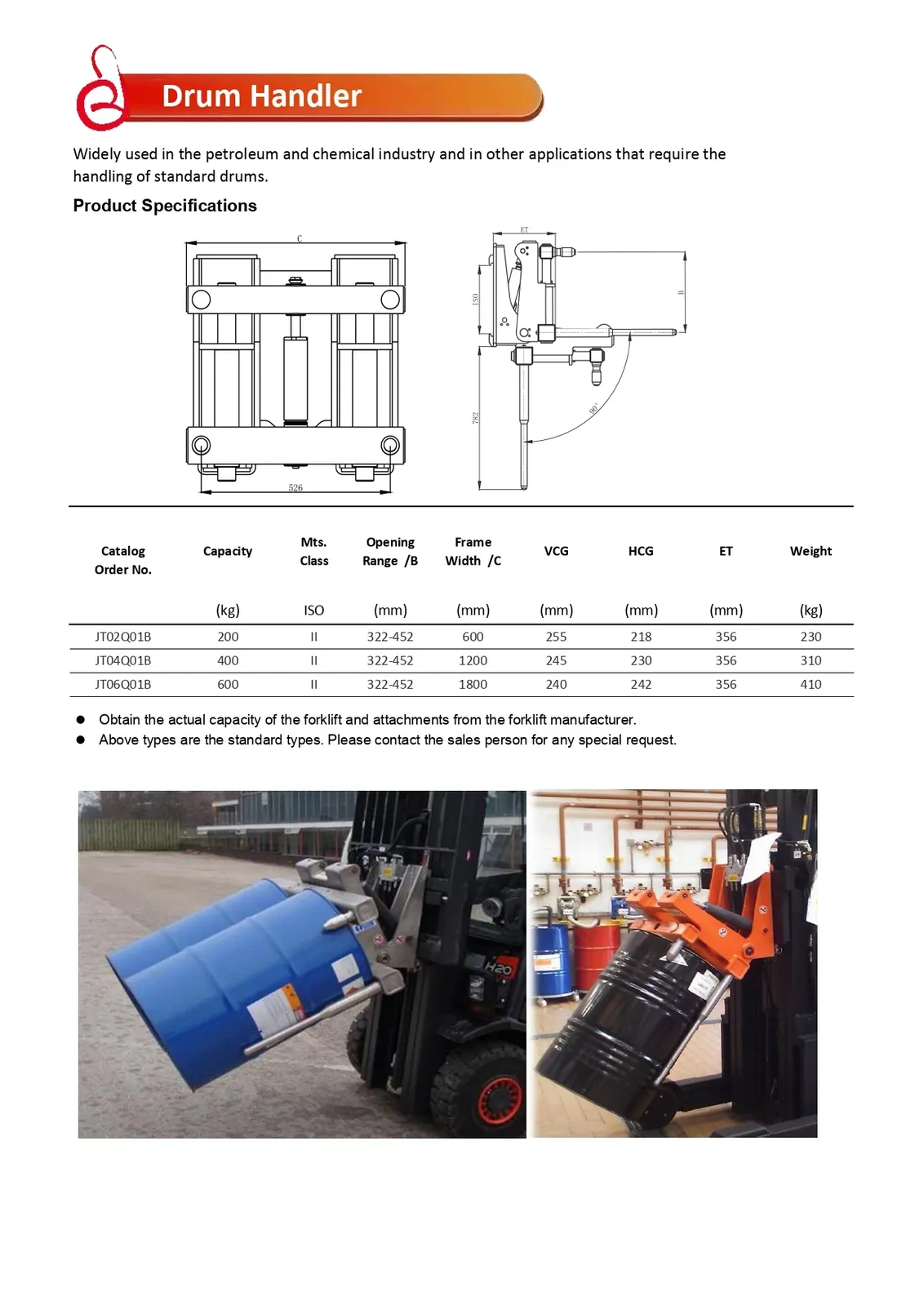 OEM Forklift Attachments Bale Clamp Forklift 1500 kg detail 11