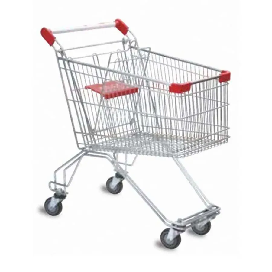 80L Capacity Galvanised Euro Unfolding Metal Market Trolley