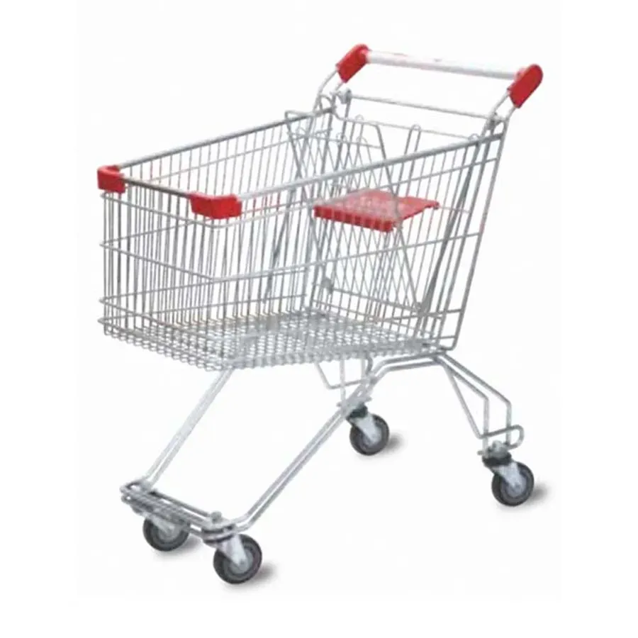 80L Capacity Galvanised Euro Unfolding Metal Market Trolley photo 2