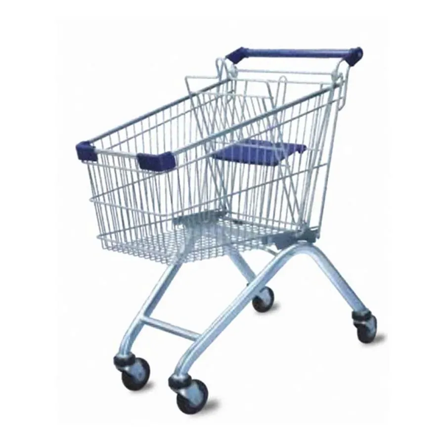 Wire Mesh European Shopping Trolley Baskets Cart (LPT-29426) photo 2
