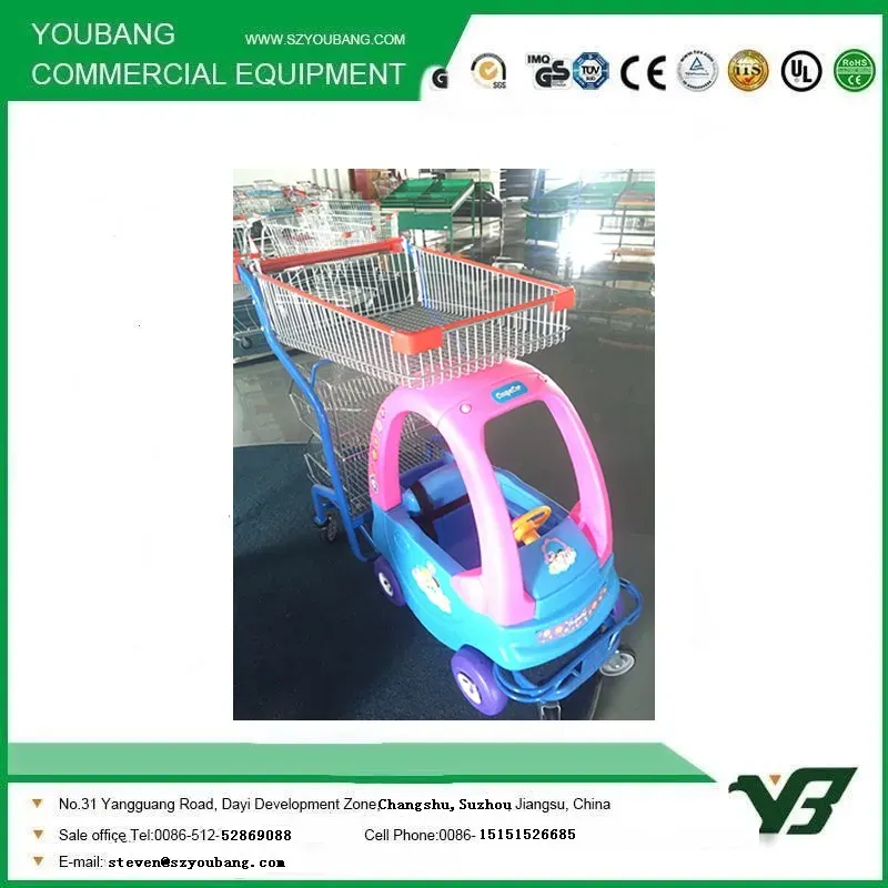 Supermarket Shopping Trolley with Child Seat Toy photo 3