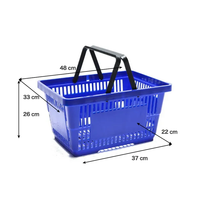 Light Duty Convenience Store Shopping Mall Plastic Supermarket Basket photo 2