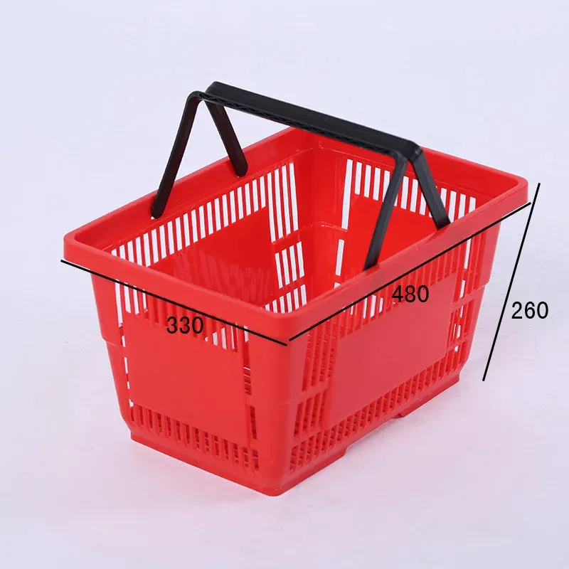 Light Duty Convenience Store Shopping Mall Plastic Supermarket Basket photo 5
