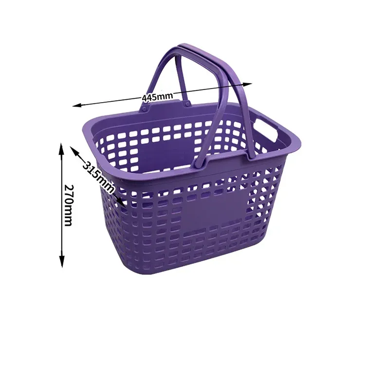 Plastic Shopping Baskets & Trolleys for Market