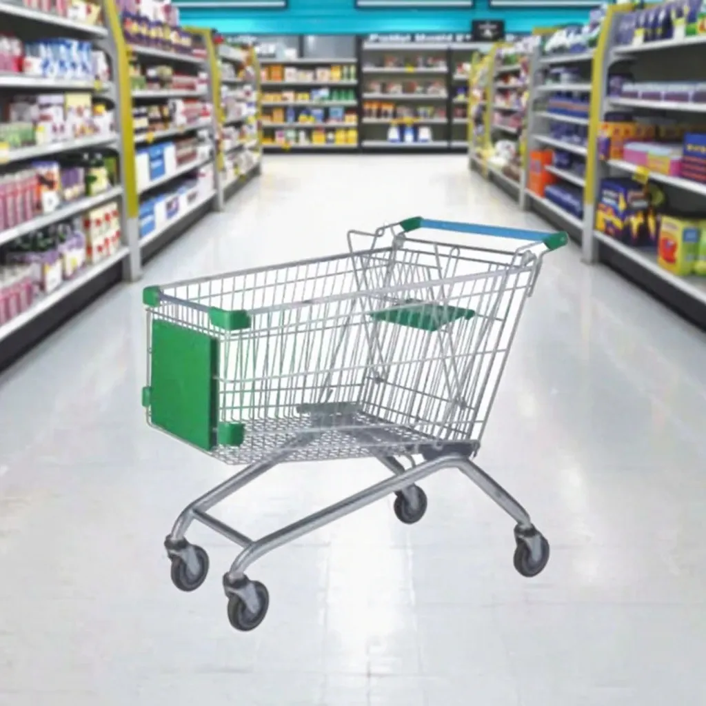 Supermarket Metal Trolley photo 4
