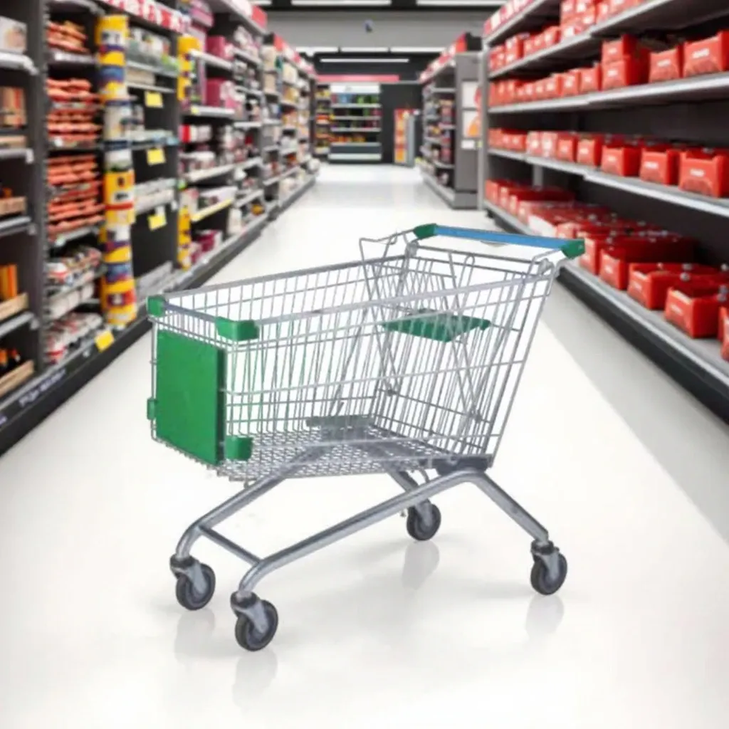 Supermarket Metal Trolley photo 5