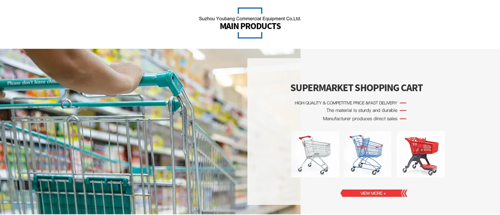 Foldable Metallic Supermarket Trolley detail 9