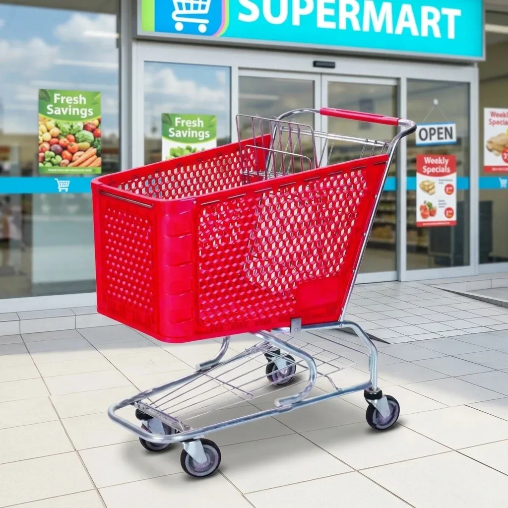 Plastic Shopping Trolley (LPT-30871) photo 4