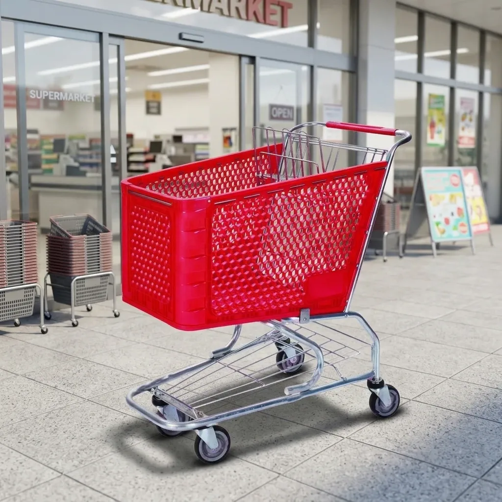 Plastic Shopping Trolley (LPT-30871) photo 5