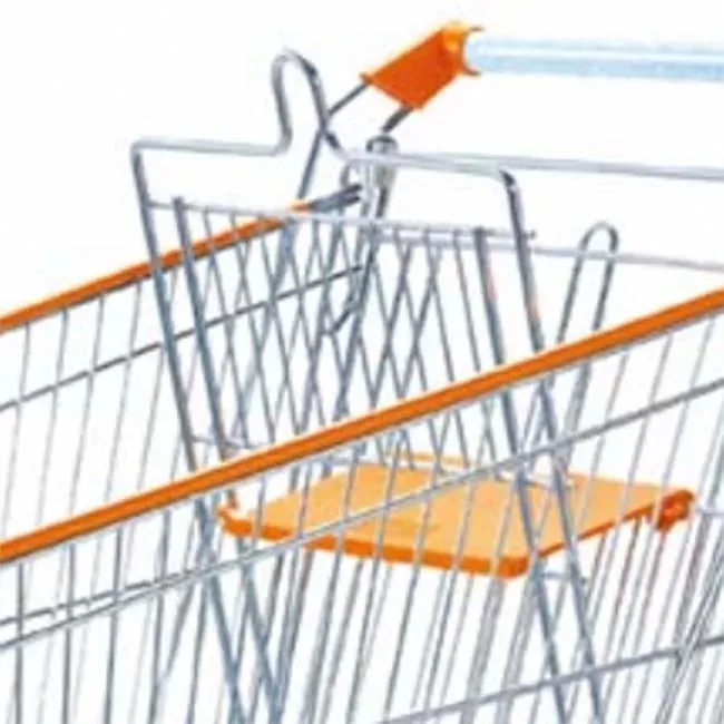 Wire Mesh Shopping Trolley Baskets Cart (LPT-76371) photo 2