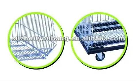 Folding Stacking Wire Metal Display Cage photo 3