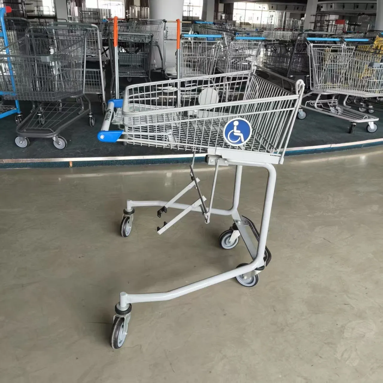 Supermarket Accessible Cart Accessible Trolley Mesh 5 detail 2