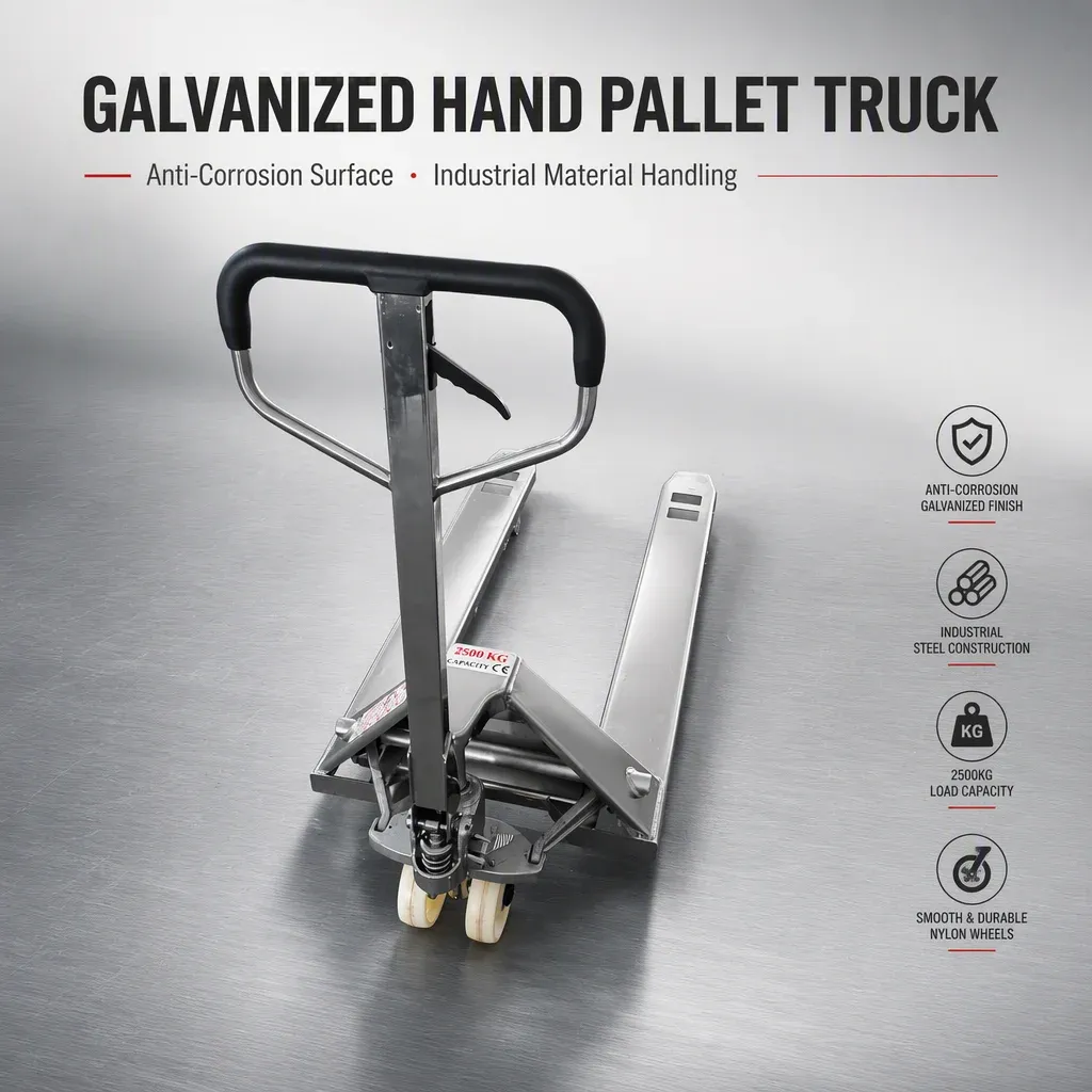 Galvanised Anti-Corrosion Hand Pallet Truck 1.5T detail 4