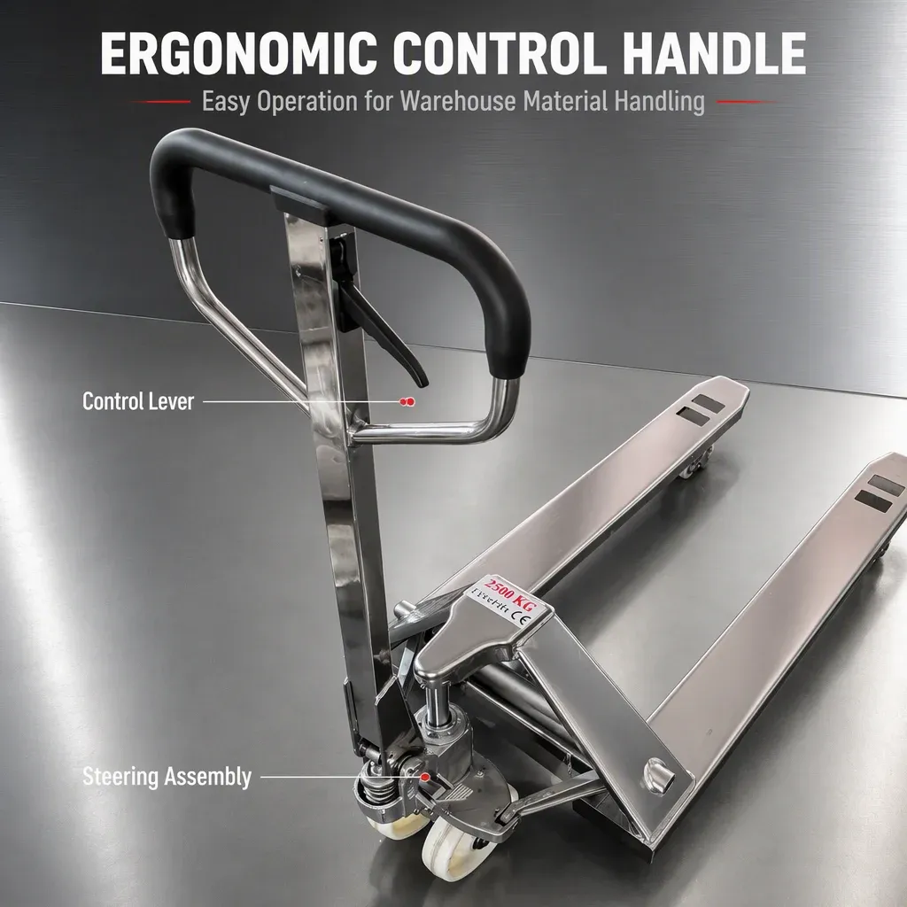 Galvanised Anti-Corrosion Hand Pallet Truck 1.5T detail 5