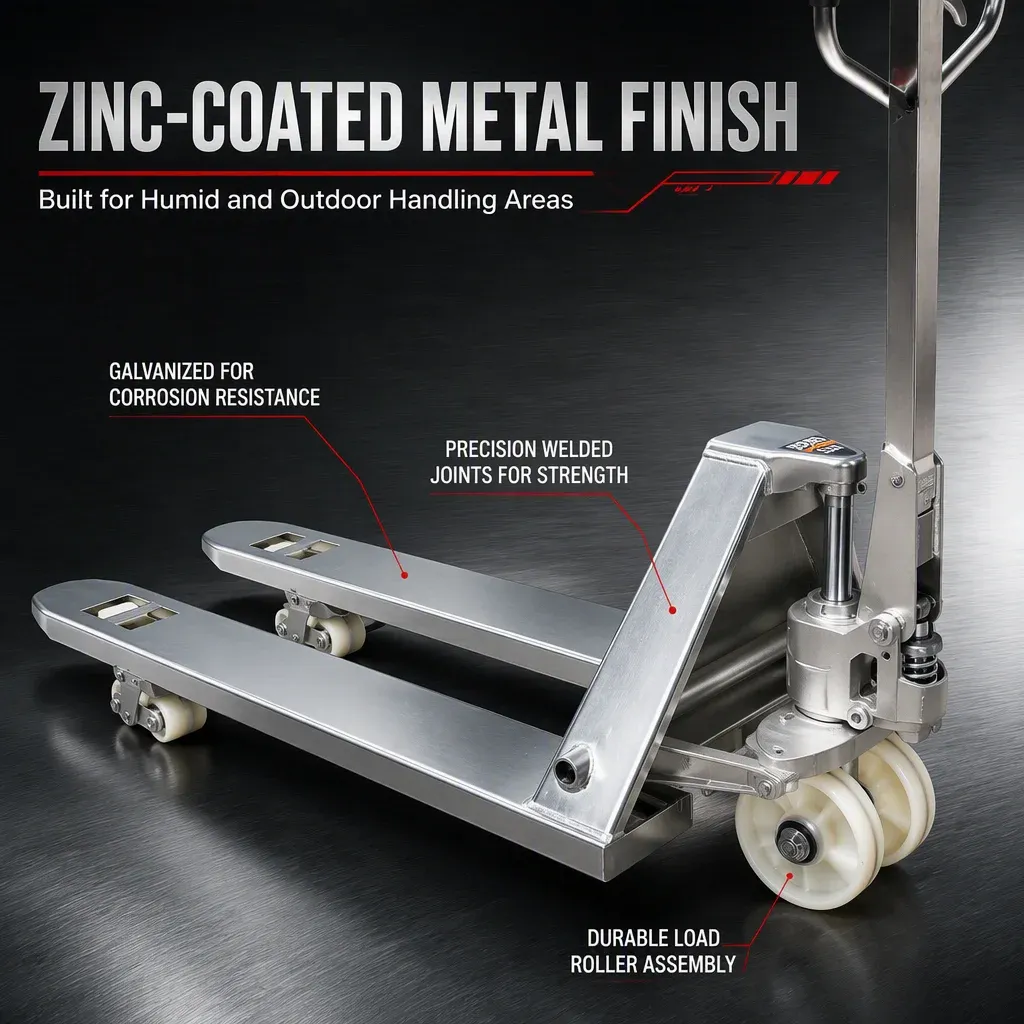 Galvanised Anti-Corrosion Hand Pallet Truck 1.5T detail 6