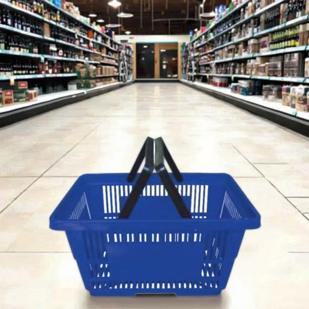 Shopping Mall Plastic PP Hand Basket for Ages 6-12 photo 2