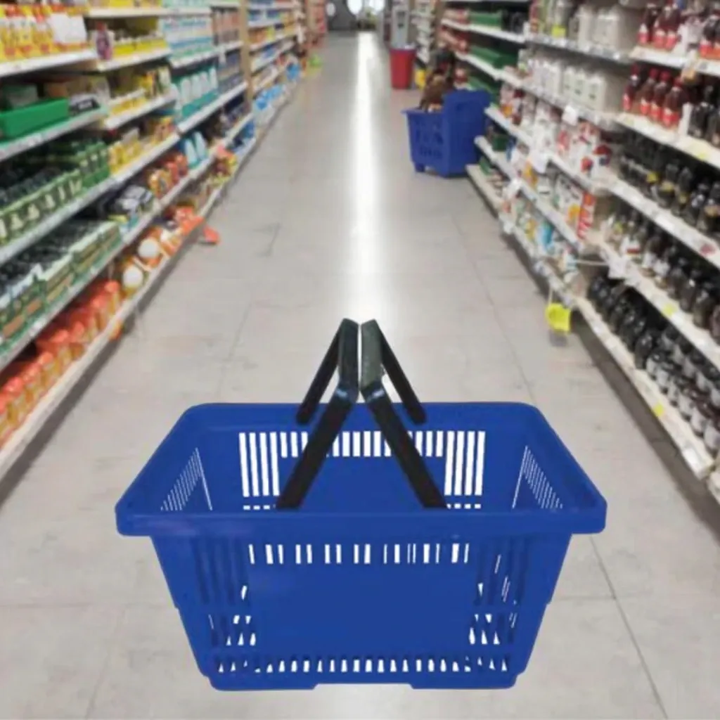 Shopping Mall Plastic PP Hand Basket for Ages 6-12 photo 3