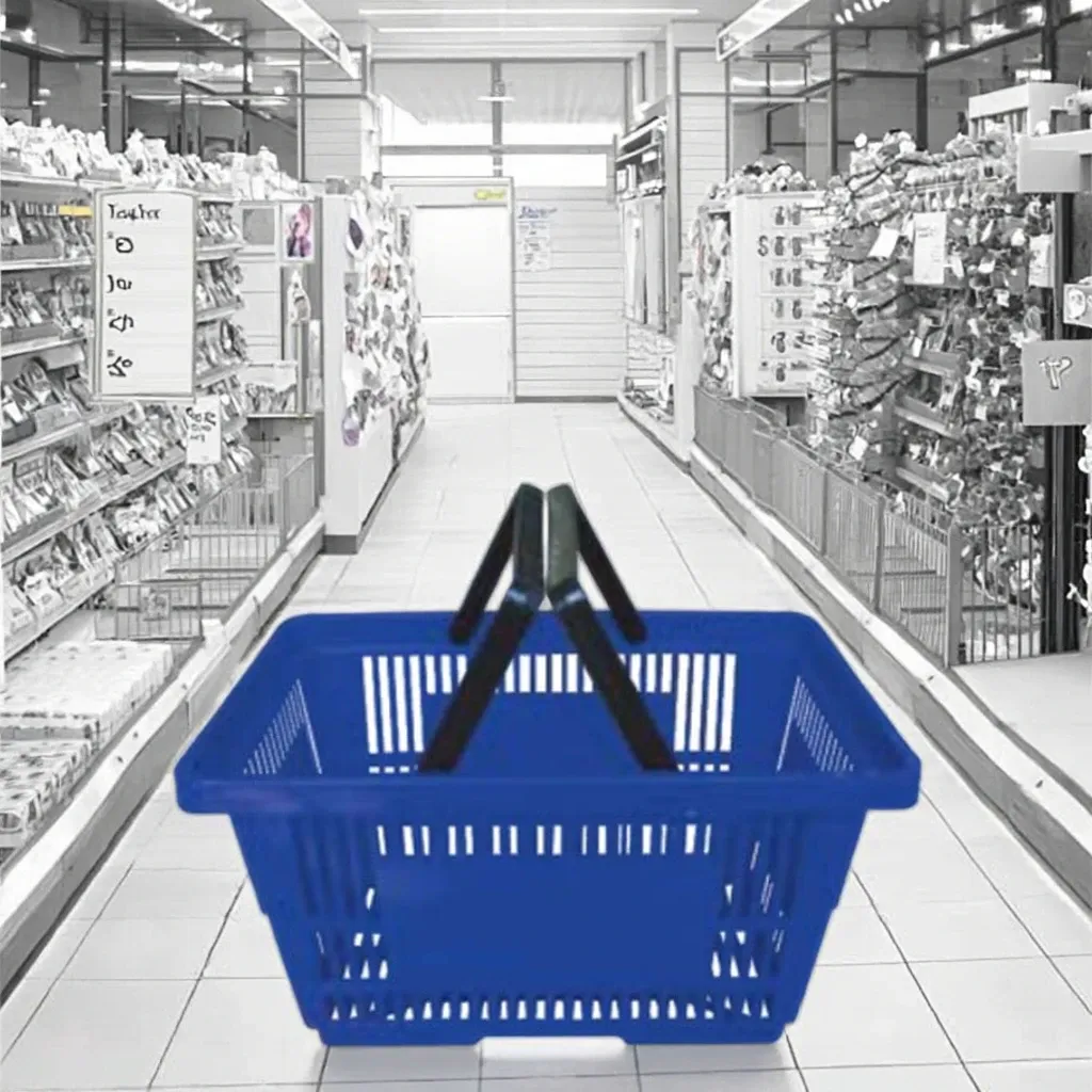 Shopping Mall Plastic PP Hand Basket for Ages 6-12 photo 4