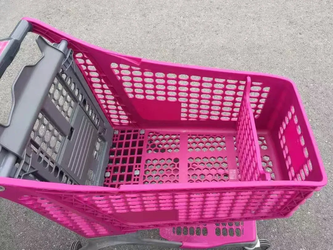 Mesh Structure 5 in PU Wheels Waterproof Indoor Shopping Trolley detail 4